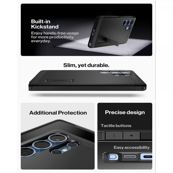 Spigen Samsung Galaxy S25 Ultra Skal Tough Armor MagFit Svart