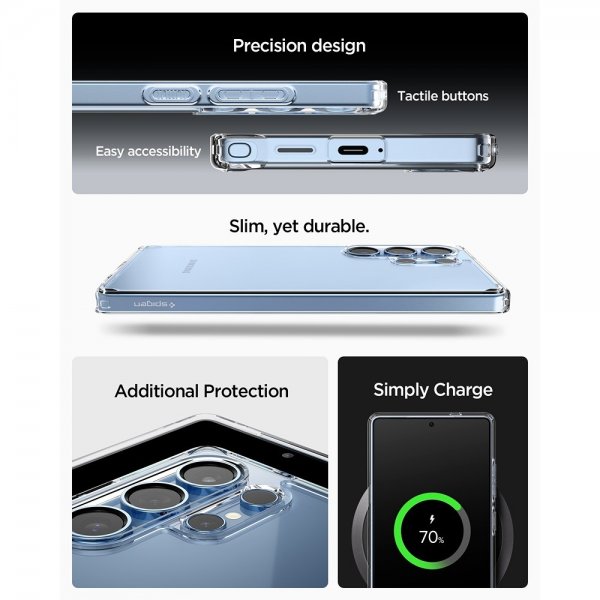 Spigen Samsung Galaxy S25 Ultra Skal Ultra Hybrid Crystal Clear