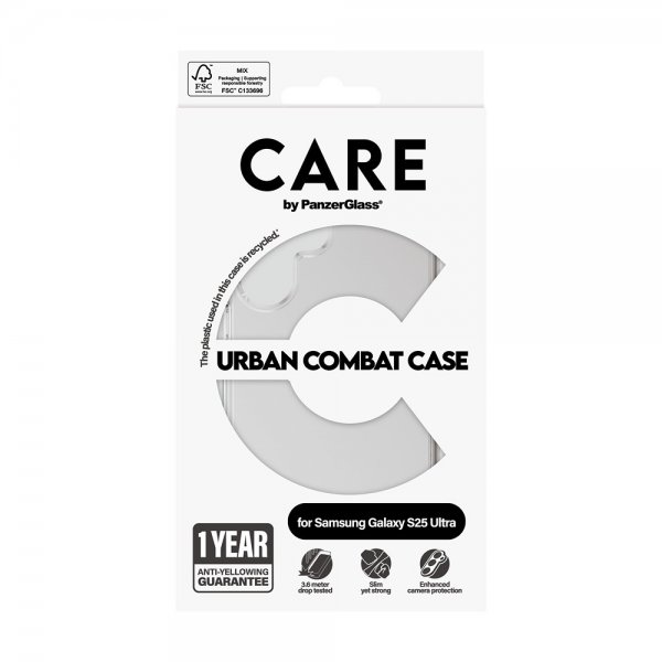 CARE by PanzerGlass Samsung Galaxy S25 Ultra Skal Urban Combat Transparent