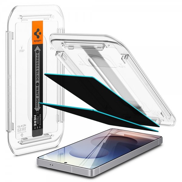 Spigen Samsung Galaxy S25 Ultra Skärmskydd GLAS.tR EZ Fit Privacy 2-pack