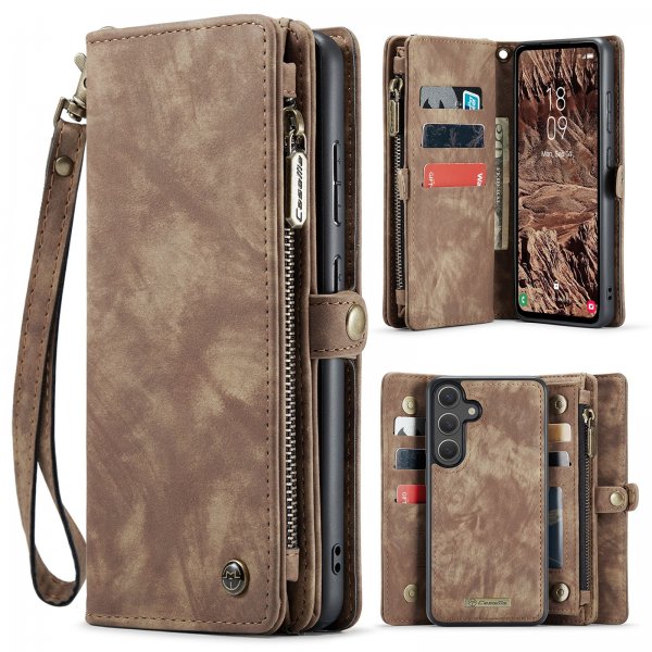 CaseMe Samsung Galaxy S26 Fodral 008 Series Löstagbart Skal Brun