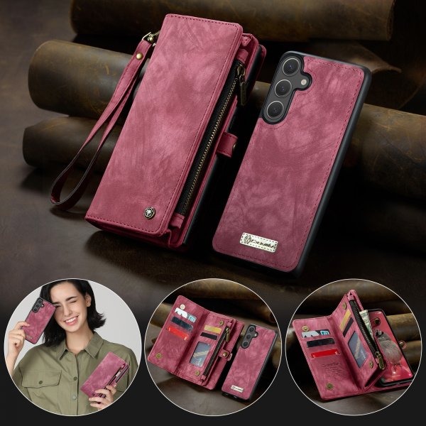 CaseMe Samsung Galaxy S26 Fodral 008 Series Löstagbart Skal Röd