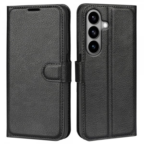Samsung Galaxy S26 Fodral Litchi Svart