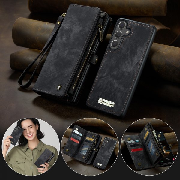 CaseMe Samsung Galaxy S26 Plus Fodral 008 Series Löstagbart Skal Svart