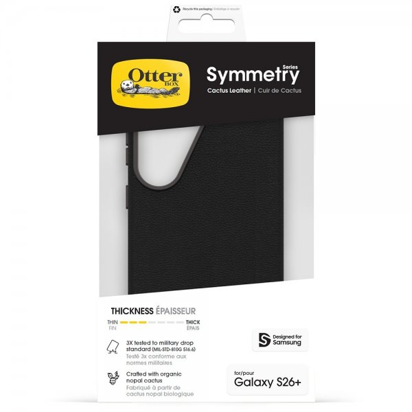 Otterbox Samsung Galaxy S26 Plus Skal Symmetry Cactus Leather MagSafe Svart