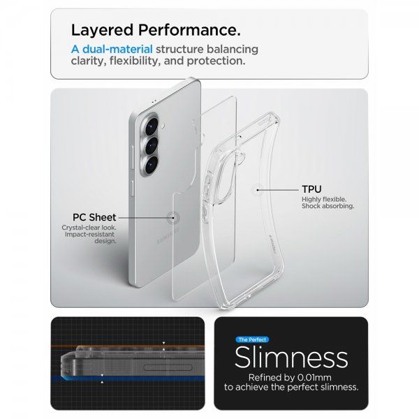 Spigen Samsung Galaxy S26 Plus Skal Ultra Hybrid Crystal Clear