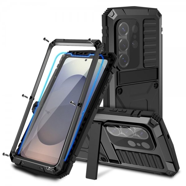 R-JUST Samsung Galaxy S26 Skal Metall Stöttåligt Svart