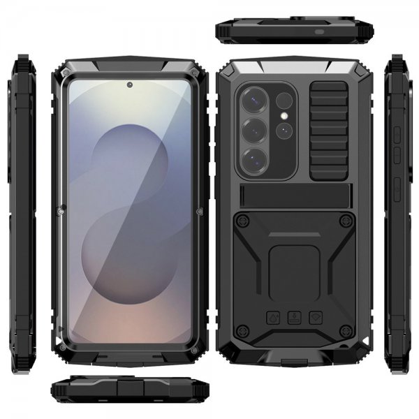 R-JUST Samsung Galaxy S26 Skal Metall Stöttåligt Svart