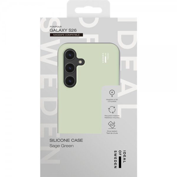 Ideal of Sweden Samsung Galaxy S26 Skal Silicone Case MagSafe Sage Green