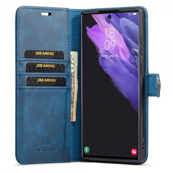 Dg.Ming Samsung Galaxy S26 Ultra Fodral med Löstagbart Skal Blå