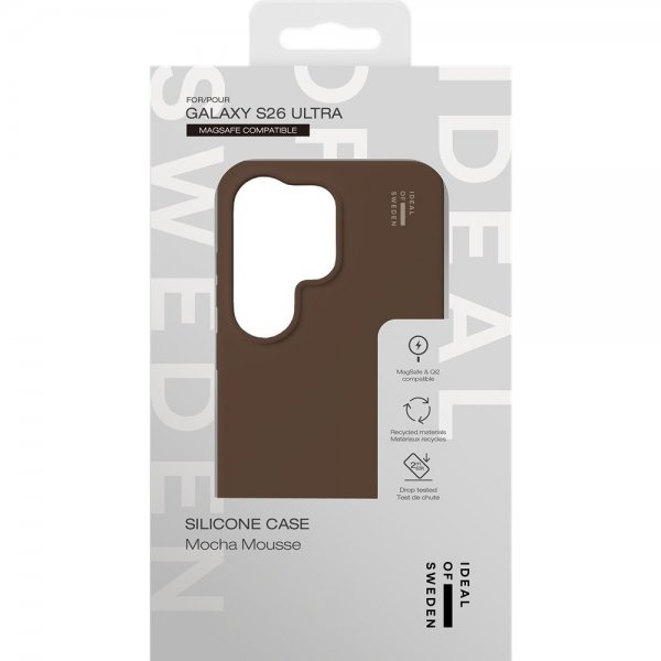 Ideal of Sweden Samsung Galaxy S26 Ultra Skal Silicone Case MagSafe Mocha Mousse