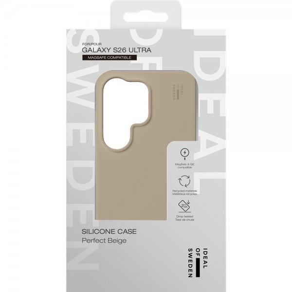 Ideal of Sweden Samsung Galaxy S26 Ultra Skal Silicone Case MagSafe Perfect Beige