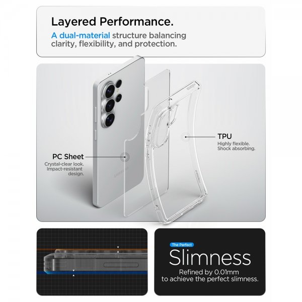 Spigen Samsung Galaxy S26 Ultra Skal Ultra Hybrid Crystal Clear