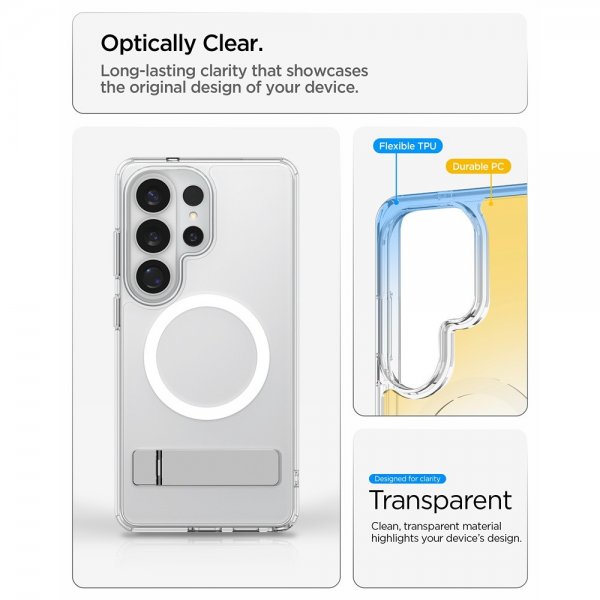 Spigen Samsung Galaxy S26 Ultra Skal Ultra Hybrid S MagFit Clear White