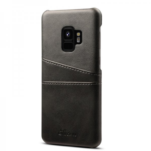 Samsung Galaxy S9 Skal med två Kortfack Svart