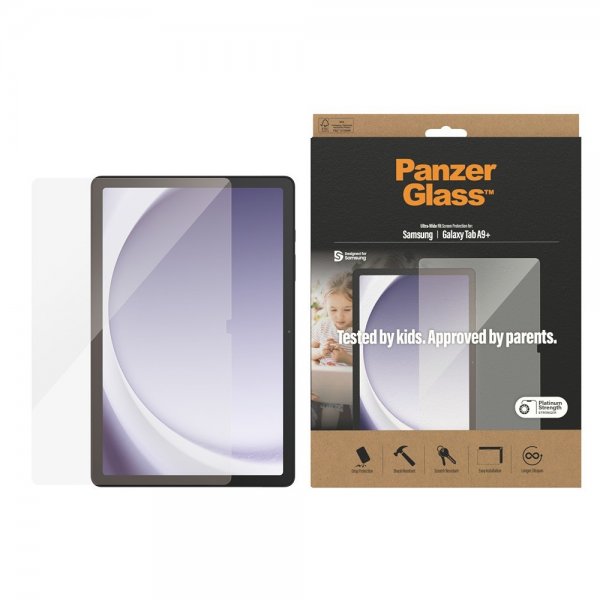 PanzerGlass Samsung Galaxy Tab A9 Plus Skärmskydd Ultra-Wide Fit