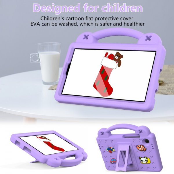 Samsung Galaxy Tab A9 Skal för Barn Stickers Lila