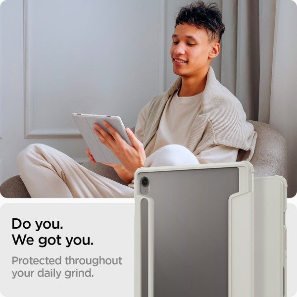 Spigen Samsung Galaxy Tab S10 FE Fodral Ultra Hybrid Pro Grå