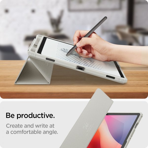 Spigen Samsung Galaxy Tab S10 FE Fodral Ultra Hybrid Pro Grå