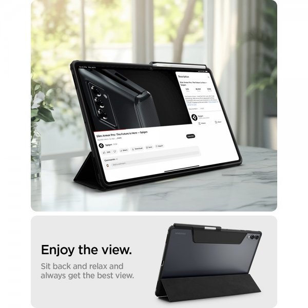 Spigen Samsung Galaxy Tab S11 Ultra Fodral Ultra Hybrid Pro Svart
