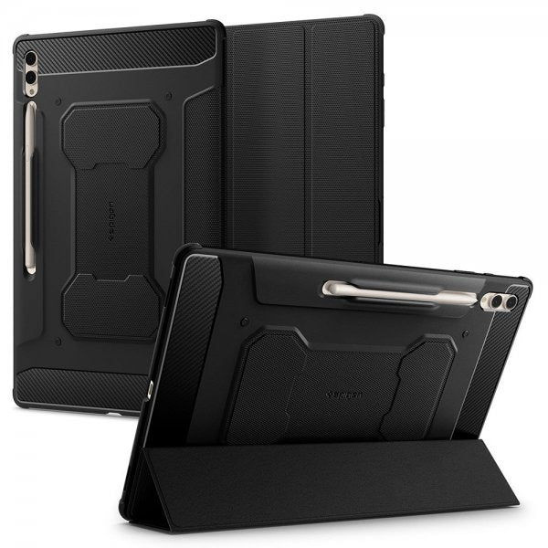Spigen Samsung Galaxy Tab S8 Ultra/S9 Ultra/S10 Ultra Fodral Rugged Armor Pro Svart