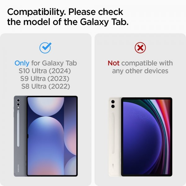 Spigen Samsung Galaxy Tab S8 Ultra/S9 Ultra/S10 Ultra Fodral Ultra Hybrid Pro Svart