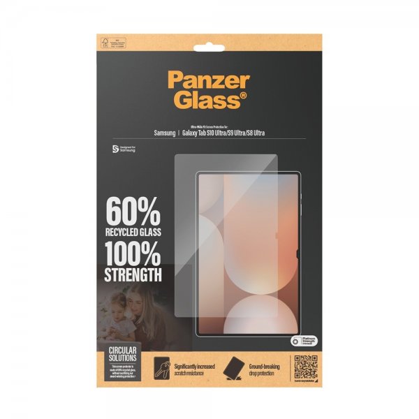 PanzerGlass Samsung Galaxy Tab S8 Ultra/S9 Ultra/S10 Ultra Skärmskydd Ultra-Wide Fit