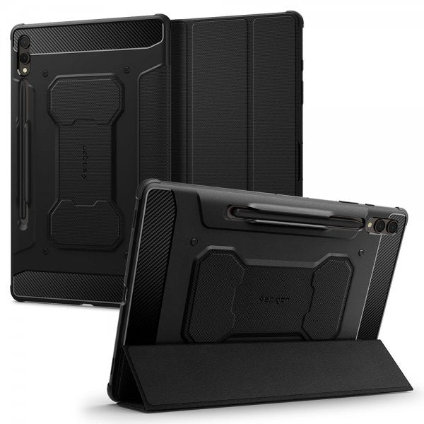 Spigen Samsung Galaxy Tab S9 Plus/Galaxy Tab S10 Plus Fodral Rugged Armor Pro Svart