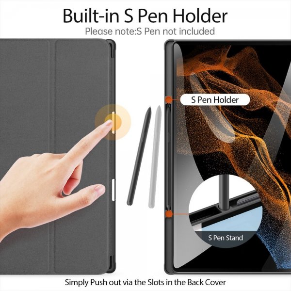 Dux Ducis Samsung Galaxy Tab S9 Ultra Fodral DOMO Series Svart