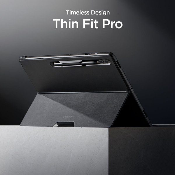 Spigen Samsung Galaxy Tab S8 Ultra/S9 Ultra/S10 Ultra Skal Thin Fit Pro Svart
