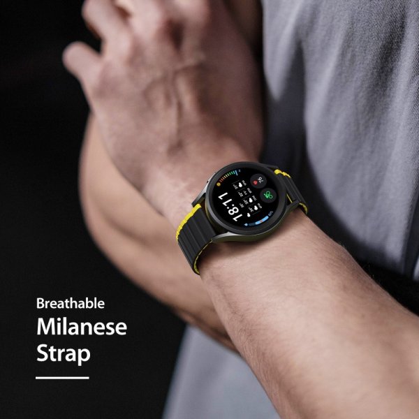 Dux Ducis Samsung Galaxy Watch 20mm Armband LD Series Gul