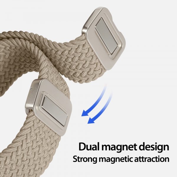 Dux Ducis Samsung Galaxy Watch 20mm Armband Mixture Pro Series Beige