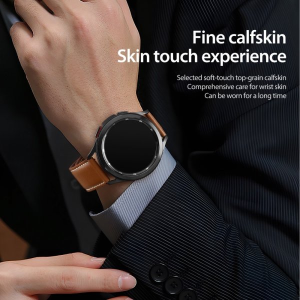 Dux Ducis Samsung Galaxy Watch 20mm Armband YA Series Brun