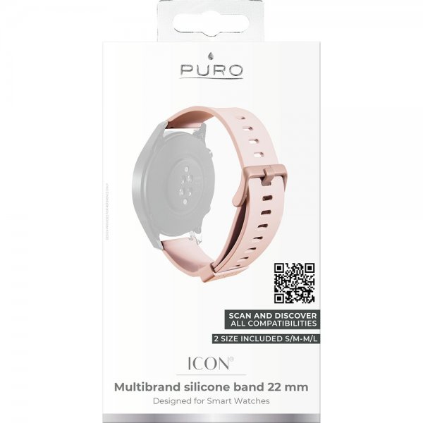 Puro Samsung Galaxy Watch 22mm Armband Icon Rosa