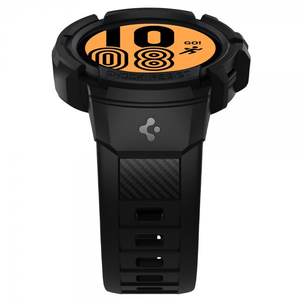 Spigen Samsung Galaxy Watch 4/5 40mm Skal med armband Rugged Armor Pro Svart