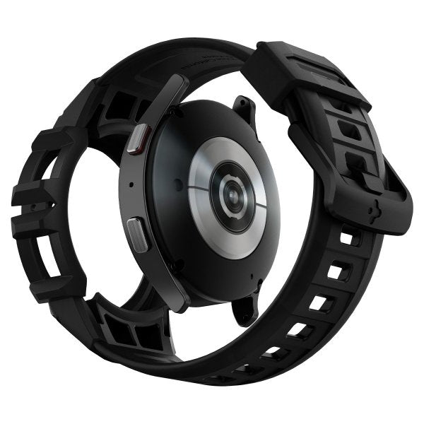 Spigen Samsung Galaxy Watch 4/5 40mm Skal och Armband Rugged Armor Pro Svart