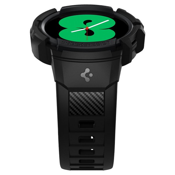 Spigen Samsung Galaxy Watch 4/5 40mm Skal och Armband Rugged Armor Pro Svart