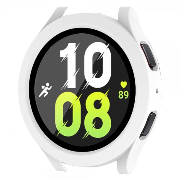Enkay Samsung Galaxy Watch 4/5 44mm Skal med Inbyggt skärmskydd Vit