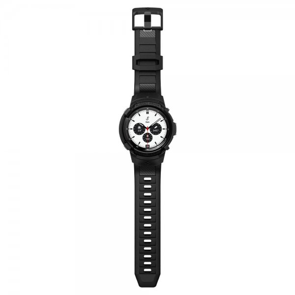 Spigen Samsung Galaxy Watch 4 Classic 42mm Skal med armband Rugged Armor Pro Svart