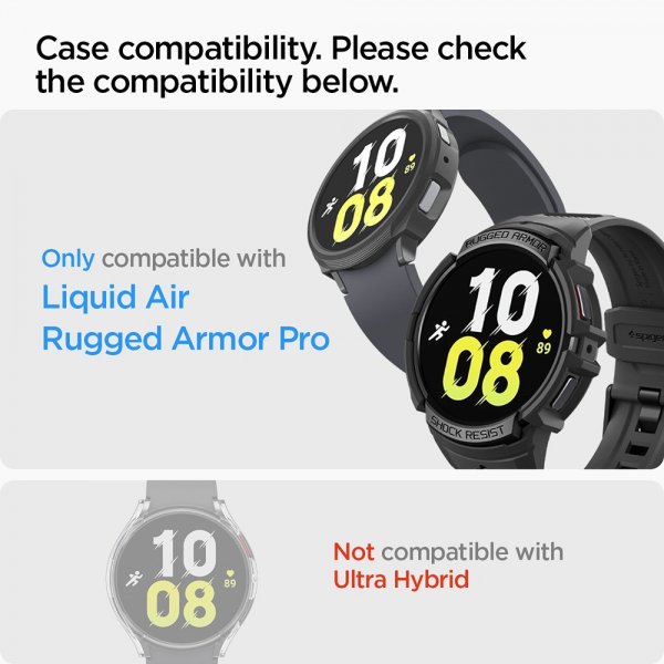 Spigen Samsung Galaxy Watch 6 44mm Skärmskydd GLAS.tR EZ Fit 2-pack