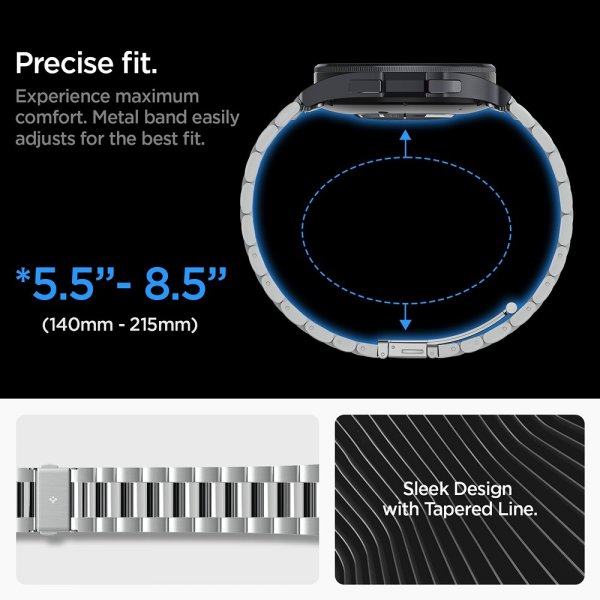 Spigen Samsung Galaxy Watch 6 Classic 47mm Armband Modern Fit 316L Silver