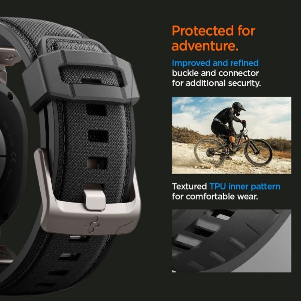 Spigen Samsung Galaxy Watch 8 40/44mm/Classic 46mm Armband DuraPro Armor Svart