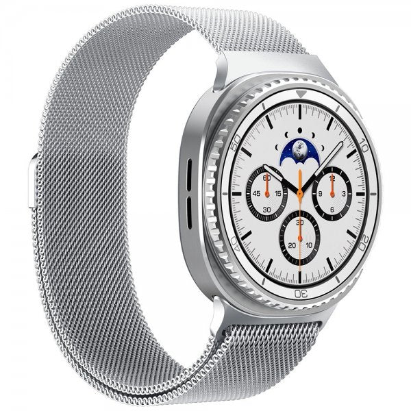 Spigen Samsung Galaxy Watch 8 40/44mm/Classic 46mm Armband Metal Fit Silver