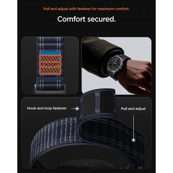 Spigen Samsung Galaxy Watch 8 40/44mm/Classic 46mm Armband WBF0 Navy