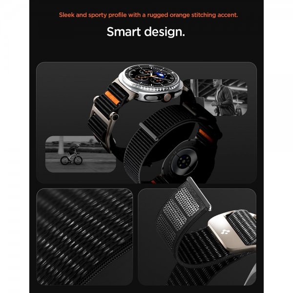 Spigen Samsung Galaxy Watch 8 40/44mm/Classic 46mm Armband DuraPro Flex Svart