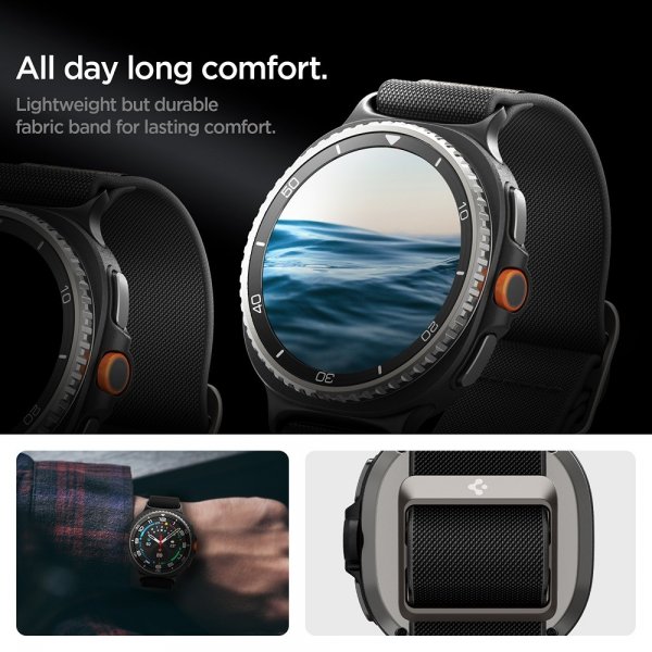 Spigen Samsung Galaxy Watch 8 40/44mm/Classic 46mm Armband Lite Fit Svart