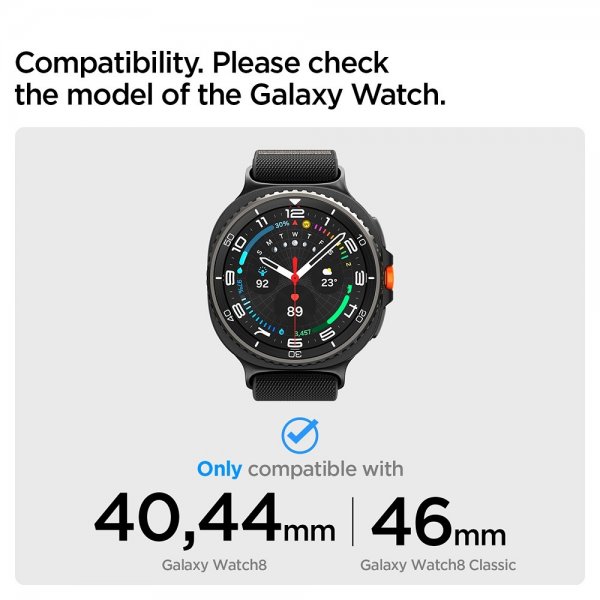 Spigen Samsung Galaxy Watch 8 40/44mm/Classic 46mm Armband Lite Fit Svart