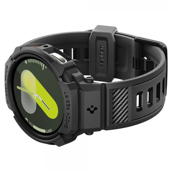 Spigen Samsung Galaxy Watch 8 40mm Armband och Skal Rugged Armor Pro Matte Black