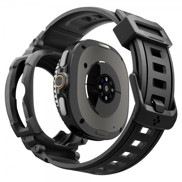 Spigen Samsung Galaxy Watch 8 Classic 46mm Armband och Skal Rugged Armor Pro Matte Black