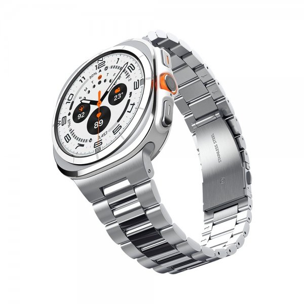 Spigen Samsung Galaxy Watch Ultra 47mm Armband Modern Fit 316L Silver